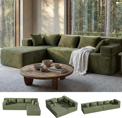 Vista 18 de MONVANE Sofá cama convertible de 55.5 pulgadas, sofá cama 2 en 1 sin hueso con bolsillo de almacenamiento, cómodo sofá de asiento profundo