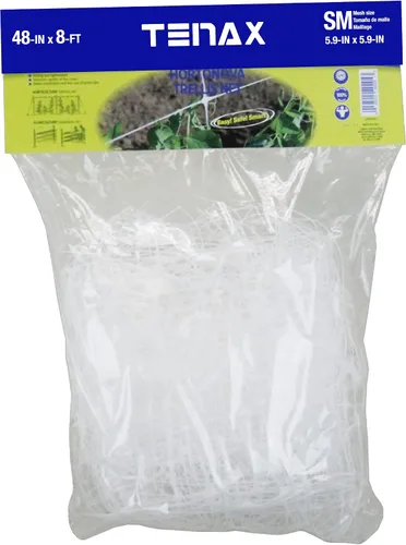 Vista 14 de TENAX 1A150281 Hortonova Plant Trellis Network, 48" x 1,000' Blanco
