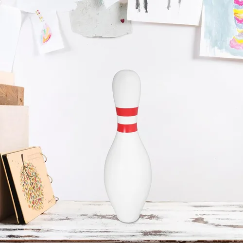 Vista 6 de Artibetter Hucha con forma de bolos, caja de monedas de plástico irrompible para niños, adolescentes y adultos, adorno de escritorio para el hogar