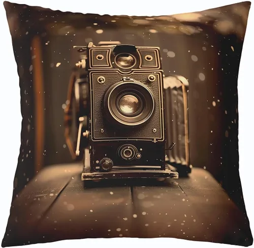 Vista 18 de Homewish Theater Cinema Poster Throw Pillow Covers (Pack of 1),Retro Movie Cushion Cover for Kids Boys Teens Popcorn Pillow Cases Movie Night Living
