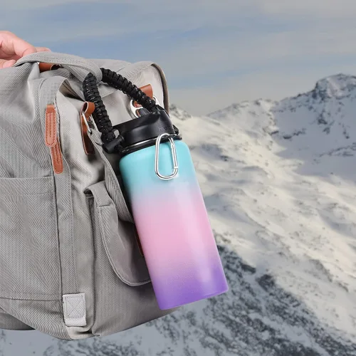 Vista 7 de Mango de cuerda de paracaídas con correa de hombro para correa de botella Hydro Flask