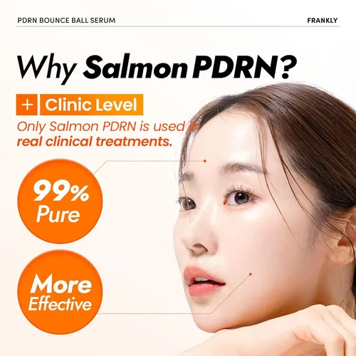Vista 6 de FRANKLY Salmon PDRN Bounce Ball Serum – 99% Pure Salmon DNA PDRN para recuperación posterior a las microagujas, enrojecimiento y reparación