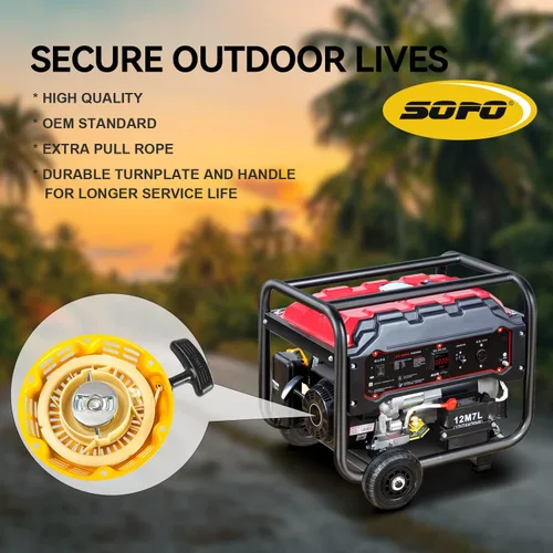 Vista 8 de SOFO Conjunto de arranque de tracción para Honda GX160 - Champion Generator Pull Start Assembly w/Pull Cord para Predator 212 Recoil Starter GX120