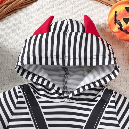 Vista 33 de AGQT Disfraz de murciélago de Halloween para bebé, niño y niña, 2 piezas, talla de 0 a 24 meses