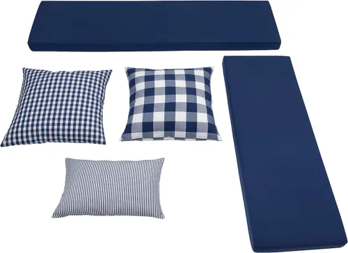Vista 21 de Linon Harris Apple Verde 2 piezas de cojín de rincón con 3 almohadas de acento coordinadas de Linon - Solo se ajusta a la colección Harris Nook