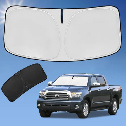 Vista 80 de Parasol de 4 capas para parabrisas, ajuste personalizado, tela 240T