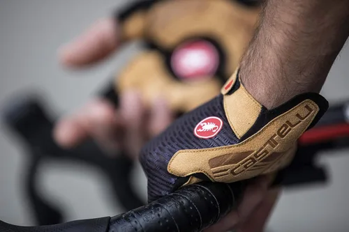 Vista 3 de Castelli Guantes de ciclismo Rosso Corsa Pro V para ciclismo de carretera y grava, L