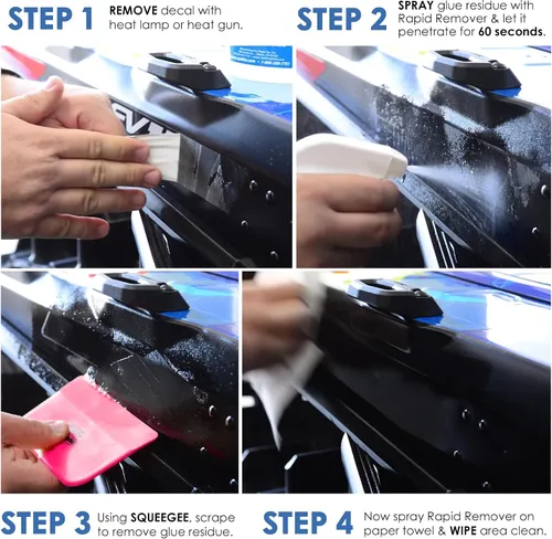 Vista 4 de RapidTac Kit de removedor rápido de adhesivo (kit de galones)