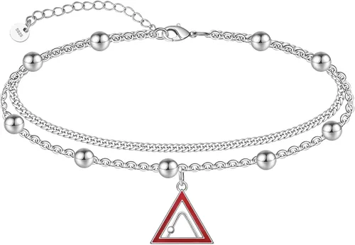 Vista 53 de CHIC & ARTSY Tobilleras de plata de ley S925 para mujer, pulsera de tobillo ajustable multicapa para playa, joyería de verano para mujer, de 10 a 11