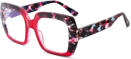 Vista 15 de Paquete de 3 lentes de lectura con bloqueo de luz azul para mujeres y hombres, anteojos de lectura de gran tamaño con bisagra de resorte, lectores