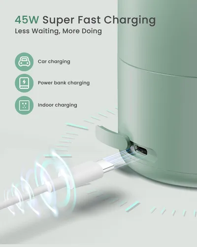 Vista 9 de Portable Bottle Warmer - Dual Heating Modes for Breast Milk & Water, 17 Ounces, Fast Heating, Long Lasting Battery, Ideal for Travel, Outdoor, Baby