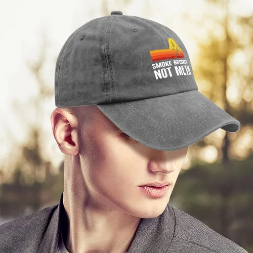 Vista 4 de Hats for Men Baseball Cap Funny Baseball CapSmoke CapsSmmoke Meeatj Not Drugs Baseball Hats for Men