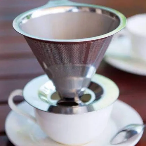 Vista 3 de Molinillo de café de regalo para papá, molinillo de café 4 en 1, molinillo eléctrico, termómetro digital con filtro y recipiente, para campamento