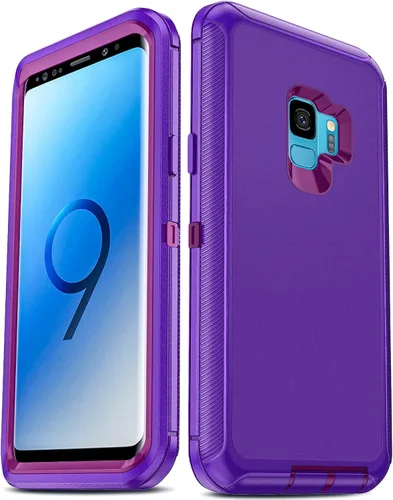 Vista 13 de LeYi Funda compatible con Galaxy S8 Plus: funda de protección 3 en 1 de cuerpo completo a prueba de golpes, de goma, resistente, resistente, a