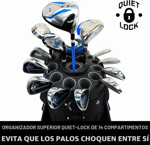 Vista 4 de Izzo Bolsa para carrito de golf Vault Negro