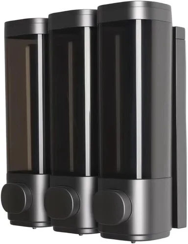 Vista 7 de Refillable Shower Dispenser 3 Chambers Wall Mounted Golden