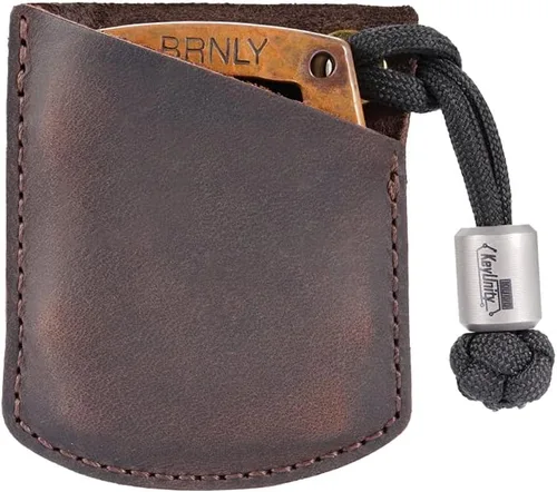 Vista 8 de VIPERADE PJ27 Funda de cuero para nudillos EDC, funda de monedas EDC para hombres, funda de cuero EDC para encendedor, llave de coche, mosquetón
