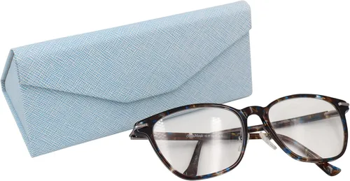 Vista 160 de Real Sic Funda para lentes de sol para hombres y mujeres, soporte magnético plegable para lentes de sol, inspirado en el color sólido
