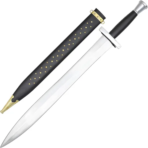 Vista 9 de Armory Replicas Colección de réplicas de espada corta y gladio romano con cuchillas de acero, vainas de cuero y diseños históricos