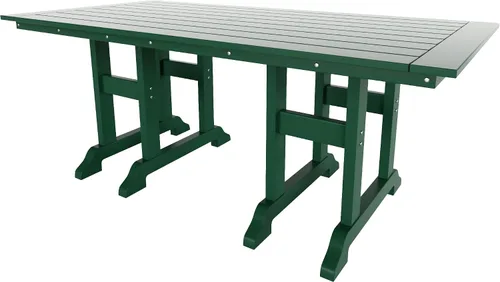 Vista 8 de Muebles Mesa de Comedor Rectangular Adirondack de 37 Pulgadas de Ancho x 71 Pulgadas de Largo, Resistente a los Rayos UV y a la Decoloración para su