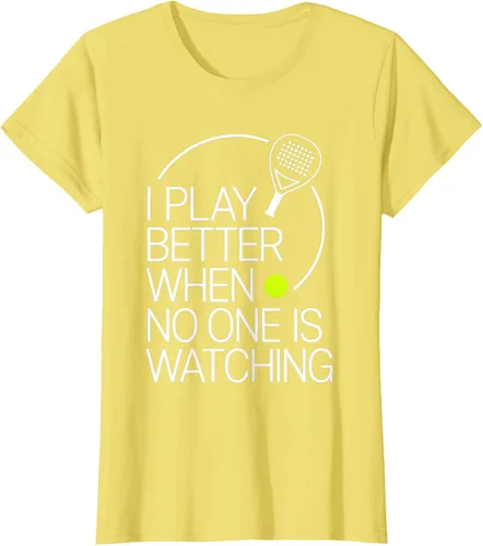Vista 75 de Camiseta de tenis de pádel I Play Better When No One is Watching