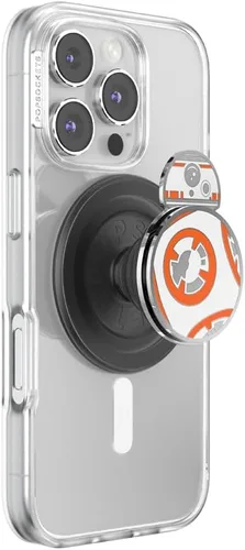 Vista 6 de PopSockets Agarre adhesivo para teléfono, soporte, soporte para teléfono, Star Wars - Millenium Falcon Aluminio