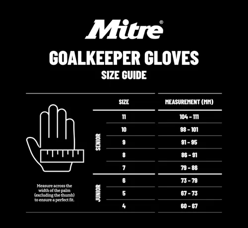 Vista 7 de Mitre Guantes de portero de fútbol de magnetita