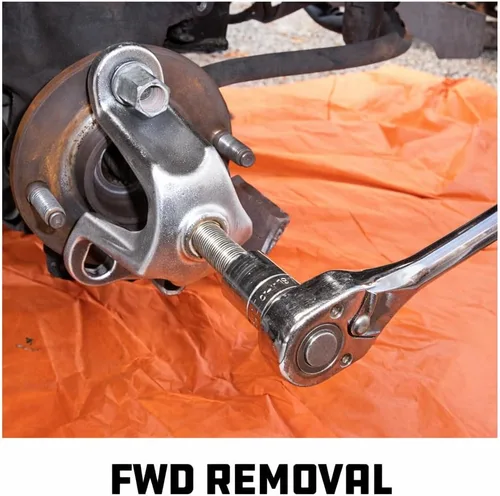 Vista 6 de Powerbuilt Master Hub Puller - Juego de herramientas extractoras de cubos, remover e instalar cubos y ejes de rueda de automóvil, Ford y Mercury