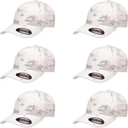 Vista 35 de Gorra de béisbol Flexfit Wooly Combed Premium de 6 paneles estructurada Ajuste elástico Paquete al por mayor disponible Negro