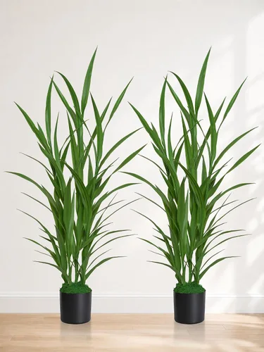 Vista 8 de Plantas artificiales para interiores de 3.6 pies de alto, plantas de piso