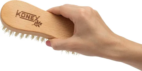 Vista 5 de KONEX Cepillo de Mano de Limpieza Utilitario Económico de Fibra de Nylon Cepillo de Fregar Manual de Servicio Pesado con Cerdas Rígidas Cuerpo