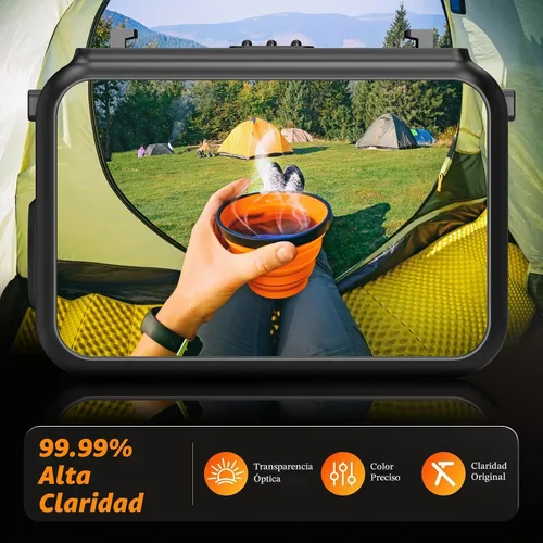 Vista 7 de AMAZEAR Protector de lente y pantalla para accesorios DJI Osmo Nano/Xtra Atto, 6 unidades HD de protección completa Nano vidrio templado 9H Multi