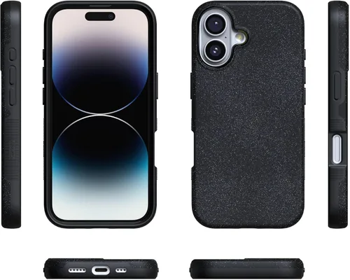 Vista 7 de Casely Funda para iPhone 17 Ónix de medianoche Negro brillante Compatible con MagSafe Diseño protector audaz Ónix de medianoche Black