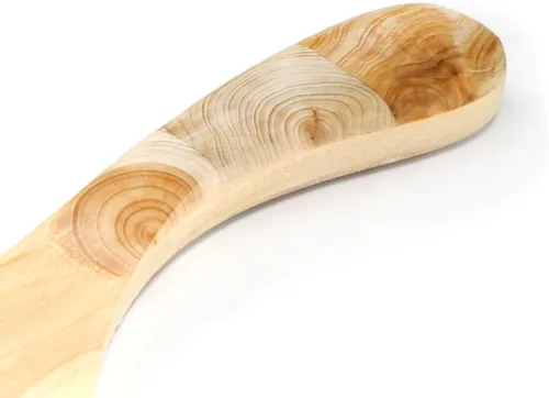 Vista 4 de Saaremaa Nordic Art Store - Cuchillo de mantequilla de madera de enebro hecho a mano con mango de mosaico