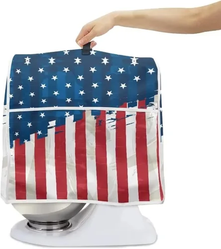 Vista 2 de American Flag Kitchen Aid - Funda acolchada para batidora de pie, paquete individual, se adapta a todos los modelos de cabezal inclinable y elevador