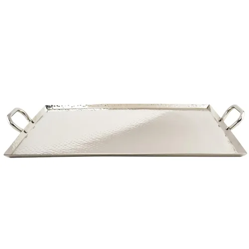 Vista 7 de G.E.T. SSTPD-1612-ANT - Bandeja otomana de metal resistente con asas, 16 x