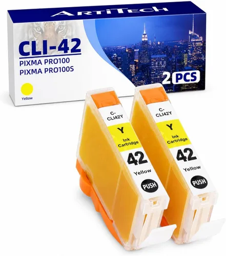 Vista 16 de CLI-42 Pixma Pro-100 - Cartucho de tinta de repuesto para Canon CLI42 GY CLI-42 LGY compatible con impresoras Pixma Pro-100 Pro-100s, paquete de 4
