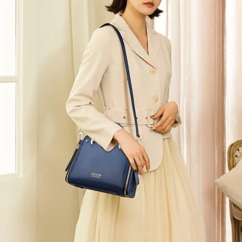 Vista 9 de Bolsos de cuero para mujer, bolsos con asa superior con correa ajustable