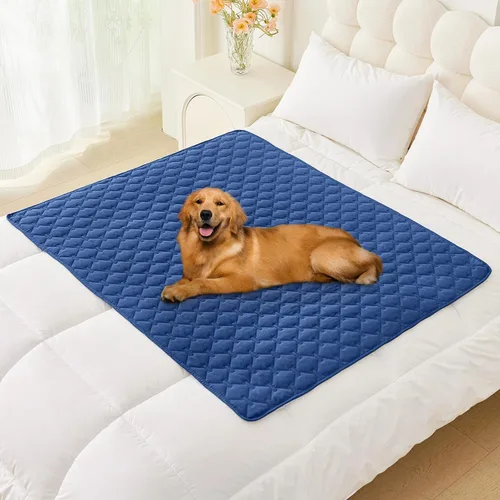 Vista 20 de Smiry Funda impermeable para cama de perro, manta reversible para mascotas para sofá Manta suave lavable para perro, funda a prueba de fugas