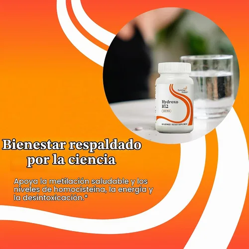 Vista 4 de Suplemento Hydroxo B12, 0.00007 oz de hidroxocobalamina (vitamina B12), 60 comprimidos, formulado por médicos, búsqueda de la salud