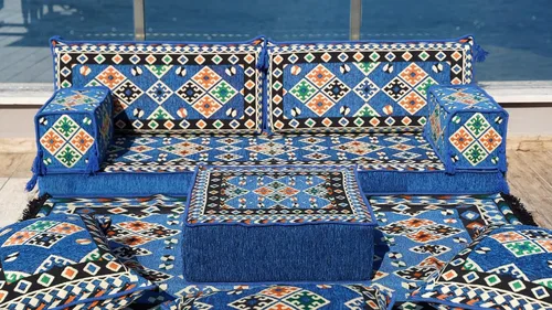 Vista 5 de arabicsofa Juego de Asientos para Suelo Turco – Asientos Orientales para Sala de Estar