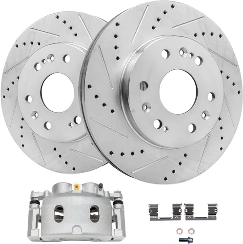 Vista 11 de Detroit Axle - Rotores de disco delantero Reemplazo de pinza de freno izquierda para Chevy GMC Express Silverado Sierra Savana 2500 3500