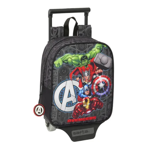 Vista 2 de Mochila Escolar con Ruedas The Avengers Vendetta Negro 22 x 27 x 10 cm