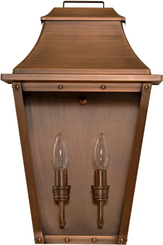 Vista 6 de Acclaim Lighting 8413AB Linterna vintage de latón sólido de una luz regulable montada en pared para exteriores clasificada para humedad con vidrio