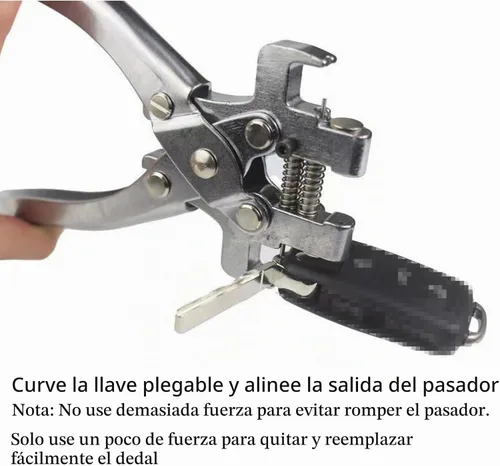 Vista 6 de Alicates Multifuncionales para Desmontar Llaves de Coche, Alicates de Desmontaje de Llaves de Coche, Herramienta Removedora de Pasadores de Hoja