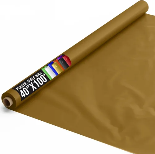 Vista 30 de Exquisito rollo de mantel de mesa de plástico aqua de Party Solids 4 piezas 40" X 300' Rollo de mantel de mesa de plástico - Rollos de mantel