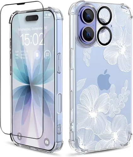 Vista 70 de Funda para iPhone 13 y iPhone 14 (6.1 pulgadas), funda protectora delgada de poliuretano termoplástico suave a prueba de golpes, bonito