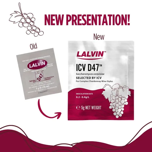 Vista 6 de Lalvin D47 Levadura de vino (paquete de 5) - Hacer Mead de Sidra de Vino Kombucha en casa - 0.18 oz Sachets - Saccharomyces cerevisiae - Vendido por