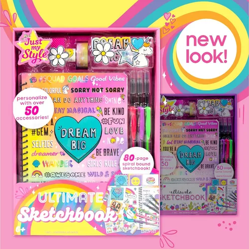 Vista 7 de Just My Style Mi Mer-Mazing Cuaderno de bocetos por Horizon Group USA, Pastel al óleo