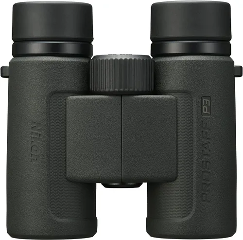 Vista 2 de Nikon PROSTAFF P3 8x30 Binocular Binocular compacto resistente al agua, antiempañamiento y con armadura de goma, amplio campo de visión y largo